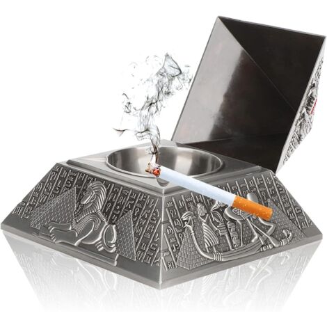 Dekorative Metallskulptur im Retro-Ägypten-Stil, Pharaonenpyramidenfigur, Geschenk und Sammlerstück für Liebhaber