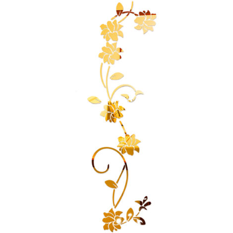 Dekorative rosa Acryl-Wandaufkleber im Format 100x30 cm - glänzende silberne, goldene oder schwarze Acetatfolien, dekorativ für Wohnzimmer, Büro oder Küche - Set mit 1 wiederverwendbarem Wandaufkleber