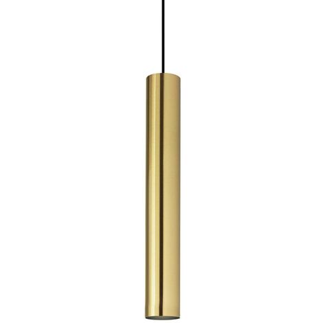Dekorative Slim Pendelleuchte Messing Sat, GU10