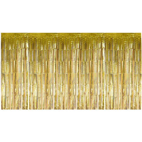 Dekorative Tischröcke mit Fransen für Hochzeiten, Jubiläen, Veranstaltungen (Gold)