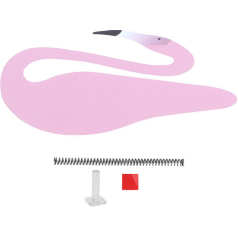 Dekorative Vogelfigur für Garten, Terrasse oder Balkon – Hellrosa