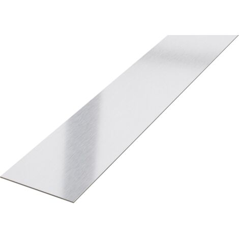 Dekorative Wandleiste aus Edelstahl 20 mm x 2700 mm - Silber Satiniert