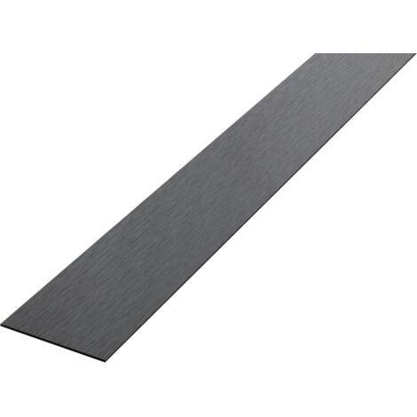 Dekorative Wandleiste aus Edelstahl 20 mm x 900 mm - Schwarz Satiniert