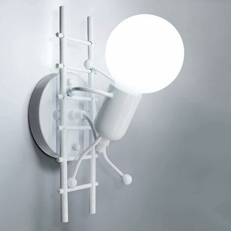 Dekorative Wandleuchte in menschlicher Form für Flur Creative Light E27 Lampe