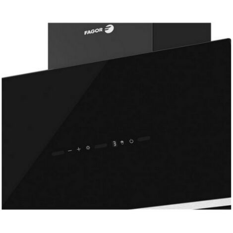 Dekorative, wandmontierte dunstabzugshaube, 60 cm breit, 546 m³/h, schwarz - Fagor - FHIG6600A++