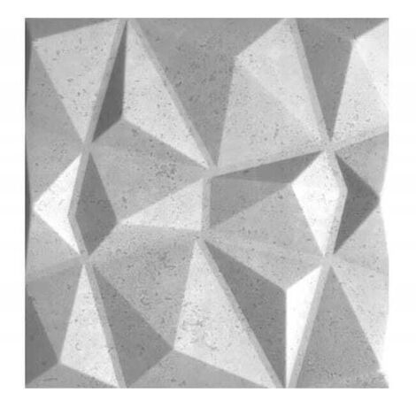 Dekorative Wandpaneele grau 50x50 cm, 8er-Pack