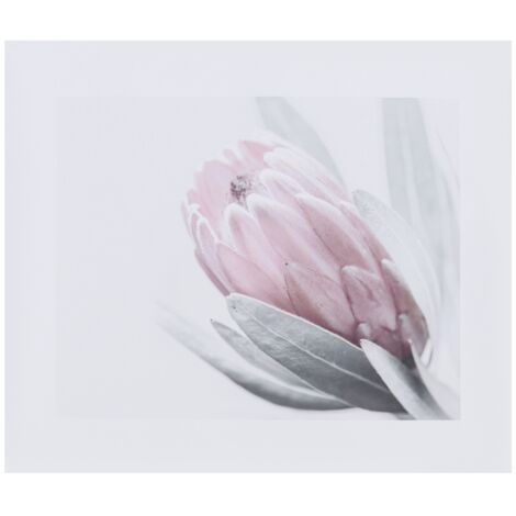 Dekorativer Leinwanddruck mit rosa Blumen (ungerahmt) für Wohnzimmer, Schlafzimmer, Büro, Küche