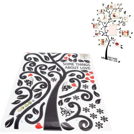 Dekorativer PVC-Wandaufkleber zum Selbermachen, Baum-Fotowand, spurlos entfernbar, 60 x 45 cm, 1 Stück, Dekoration für Schlafzimmer, Küche, Wohnzimmer.