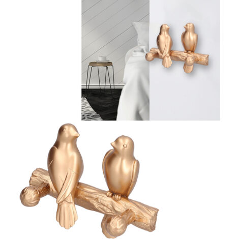 Dekorativer Wandhaken „Goldener Vogel“ mit Wandhalterung für Zuhause und Café