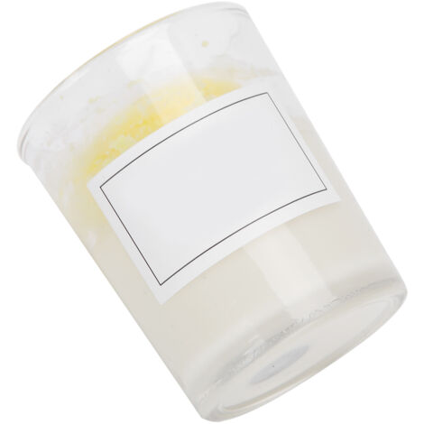 Dekoratives Glas für Duftkerzen, ideal für Aromatherapie und Hochzeitsdekorationen, hellgelbe Farbe