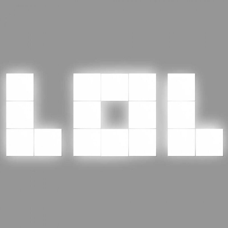 Dekoratives LED-Wort lol 48W 3200lm 4000K 45x125cm 7hSevenOn Deco