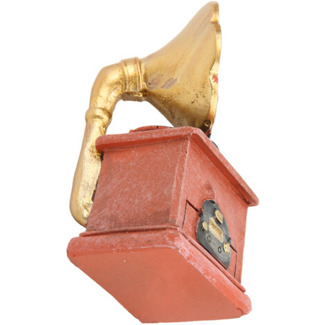 Dekoratives Miniatur-Grammophon aus Kunstharz für Puppenhäuser, Maßstab 1:12 – detailliertes und realistisches Accessoire