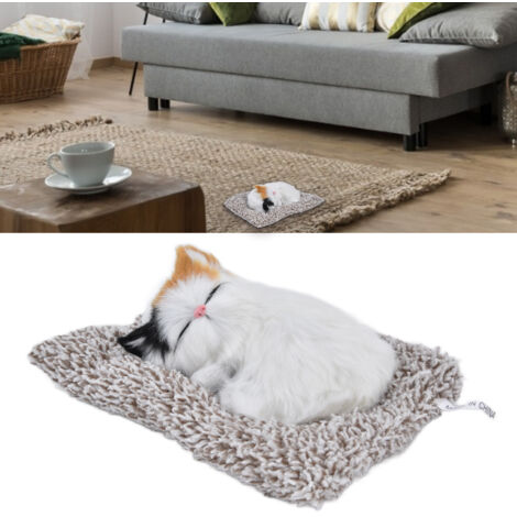 Dekoratives Plüschtier in Katzenform „Miau Miau“ mit integriertem Kissen und Soundeffekten (138 g, 18,5 x 14 cm) für Auto oder Zuhause – ideales Kinderspielzeug als Geschenk.