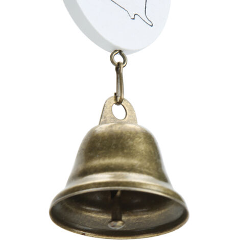 Dekoratives Windspiel aus Kunstharz mit Metallanhänger [Weiß], 18 cm Durchmesser, für Garten, Fenster oder Terrasse