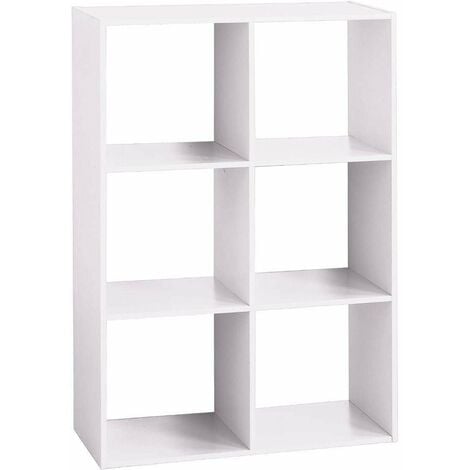 5FIVE SIMPLY SMART Dekoregal, rechteckig, weiß, 6 Fächer, 68 x 100,5 cm