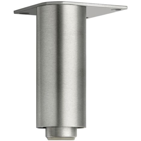 Dekorfuß Fuß verstellbar, ø 40 mm, Länge 160 mm, Aluminium gebürstet