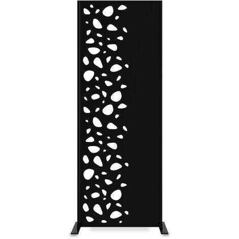 Dekorpaneel SUNNY schwarz H.160cm Muster links
