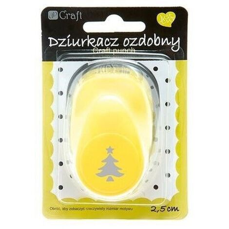 Dekostanzer Weihnachtsbaum 2,5cm Mix