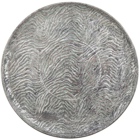 Dekotablett KITNOS Metall Silber