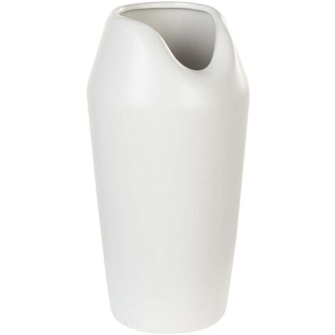 Dekovase APAMEA Steinzeug 33 cm Weiß
