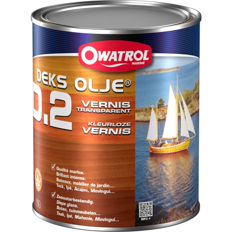 Owatrol - Vernis marine souple Brillant deks olje D.2 Incolore 20 litres