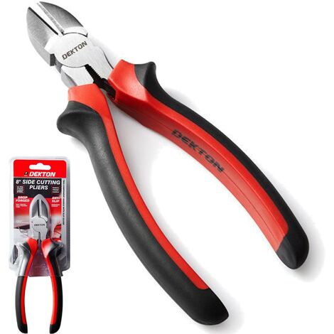 Dekton 200mm Soft Grip Side Cutter Pliers Wire Cutters Diagonal Plier Tool 8"