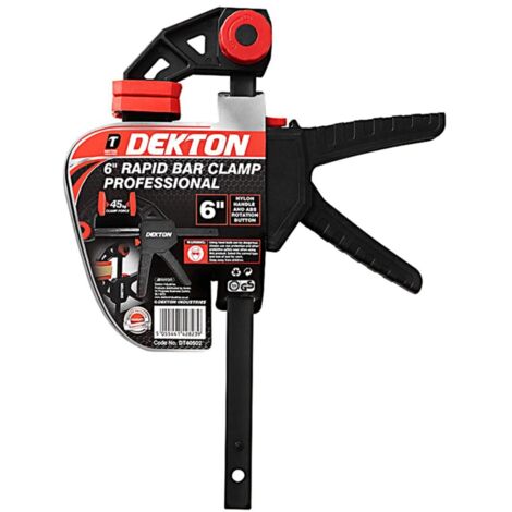 Dekton 2pc Quick Grip Ratchet Vice Bar  Clamps 150mm Rapid Clamp Set 6"