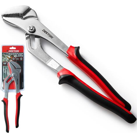 Dekton 300mm 12" Plumbers Soft Grip Waterpump Pipe Wrench Pliers Grips Pump