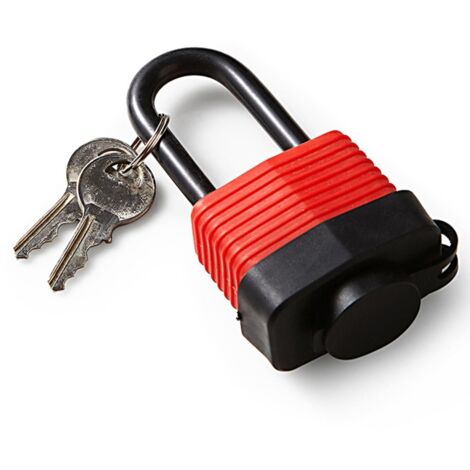 Dekton 40mm Steel Shackle Outdoor Waterproof Padlock & Keys Alike