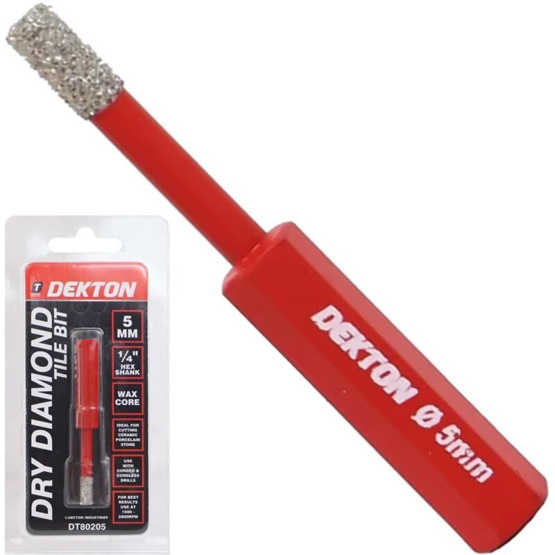 Brazed Diamond Hole Drill Tile Porcelain Marble Bit Hex Shank Steel 5/5.5/6/7mm