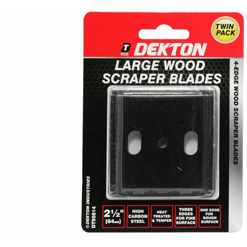 Dekton 4 Sided Wood Scraper Blade 64mm For Scraper