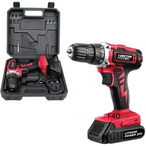 DEKTON CORDLESS DRILL 20V KEYLESS LITHIUM LI-ON BATTERY SCREWDRIVER 610020