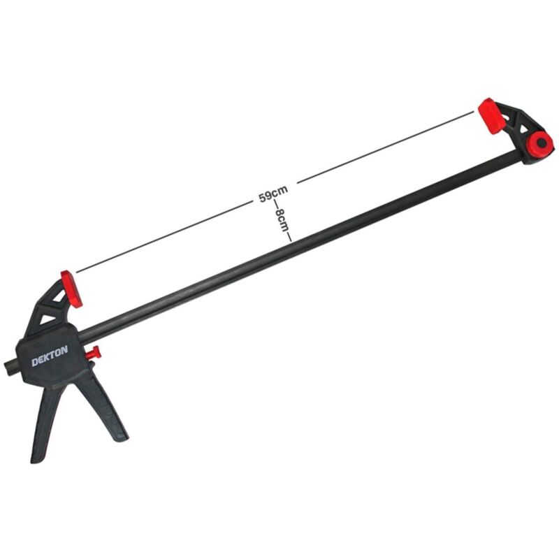 24 Rapid Bar Clamp Professional Nylon Handle ABS Rotation 45kg Clamp Force