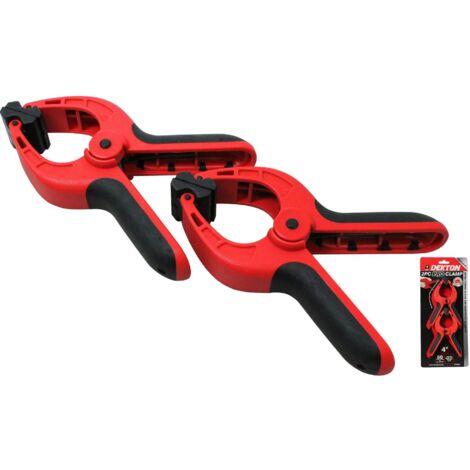 SPRING CLAMPS 2 PC. 6" INCH PLASTIC SPRING CLAMP SIX INCH