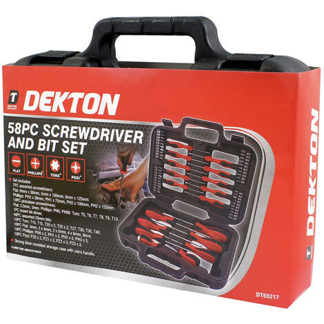 Dekton DT65217 58PC SCREWDRIVER AND BIT SET