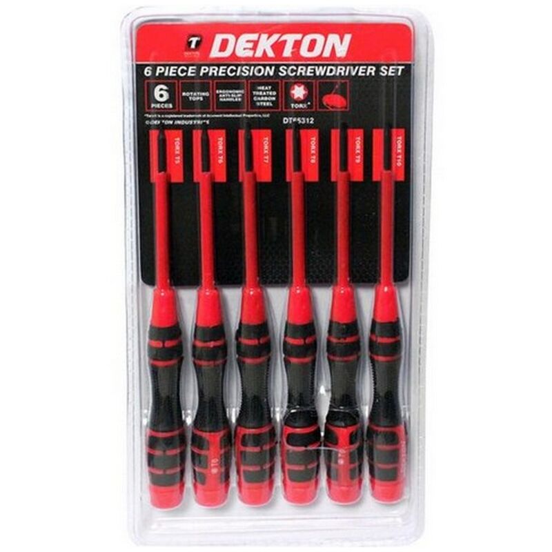 Dekton - DT65312 6PC Precision Torx Set with Rotating Top