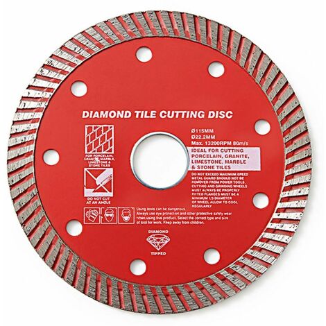 main image of "Dekton DT80470 4.5" Diamond Tile Cutting Disc 22.2mm Bore Size"