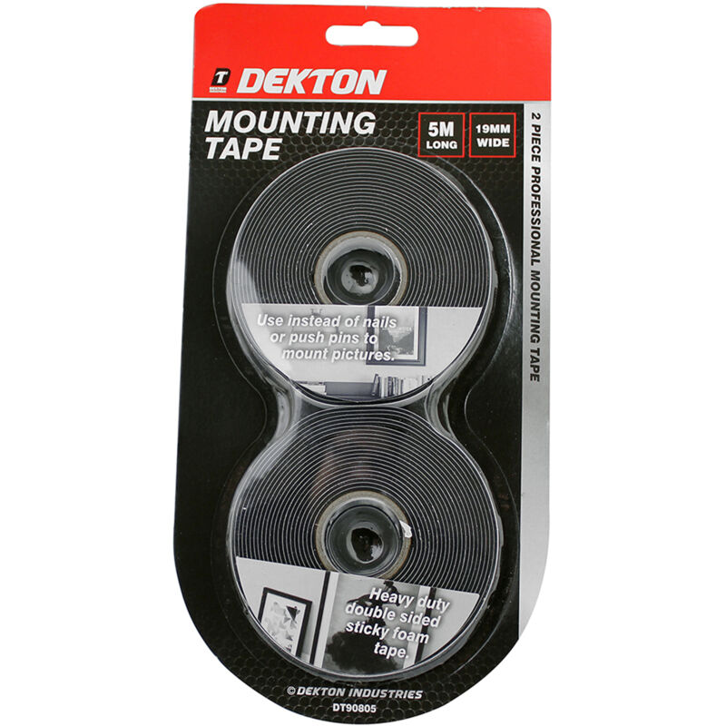 Dekton - 2 piece 5M x 19MM mounting tape