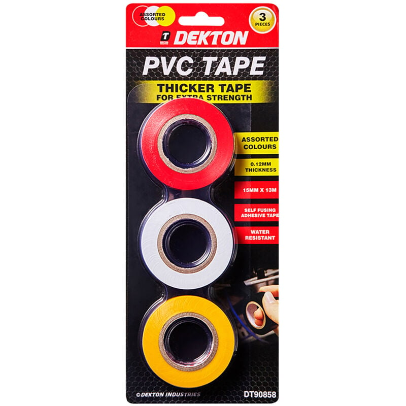 Dekton - 3PC pvc 13M tape (yellow / red / white