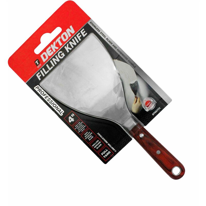 Dekton Stainless Steel Wallpaper Paint Stripper Filling Putty Knife Tang Scraper 4