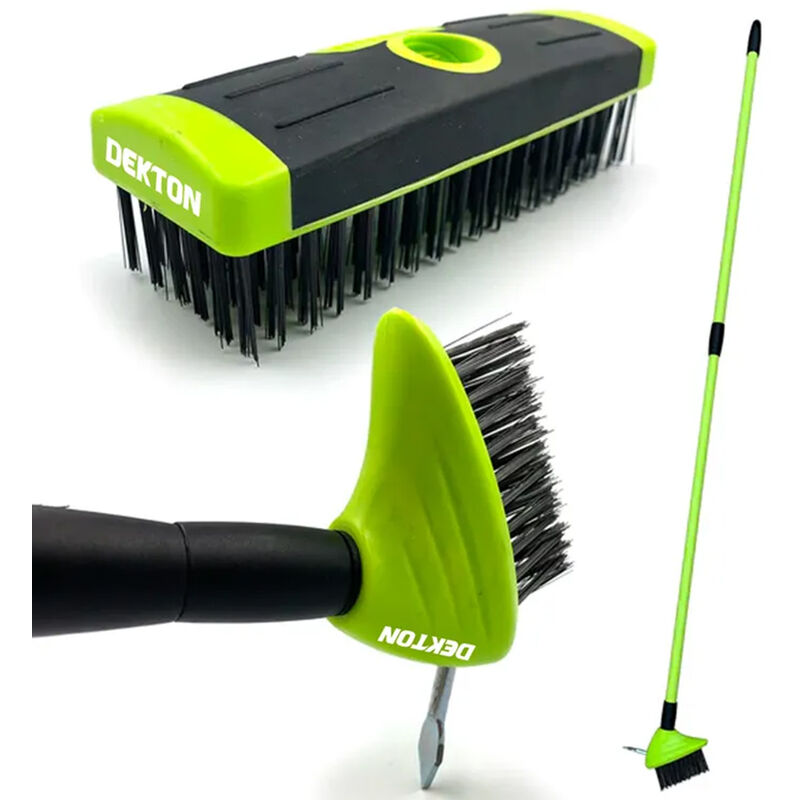 Dekton - DTG4095 3 in 1 weed removal brush set