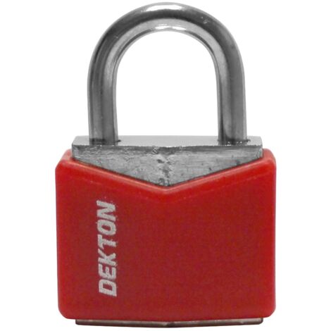 Dekton Protected Security Padlock Steel Shackle 3 Keys 25mm Lock