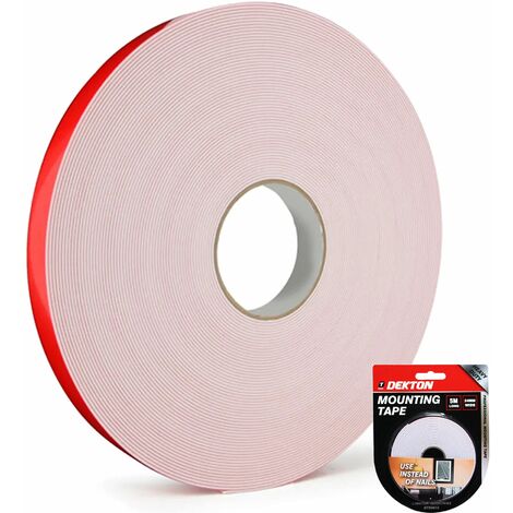 Dekton Release Line Double Sided Mounting Tape Foam Adhesive Roll 24mm X 5m