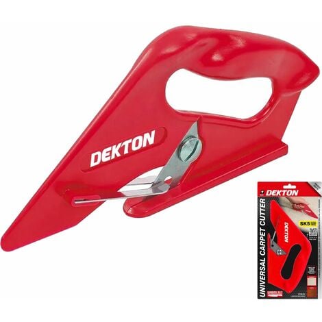 Dekton Soft Grip Carpet Universal Rug Floor Vinyl Fabric Cutting Cutter Tool