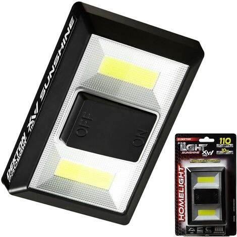 Dekton Sunshine XW 110 COB LED Torch 110 Lumens 10M Homelight With Batteries