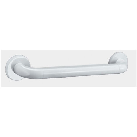 Delabie - Barre d'appui droite Diam 32 900 mm Nylon HR brillant blanc pour PMR
