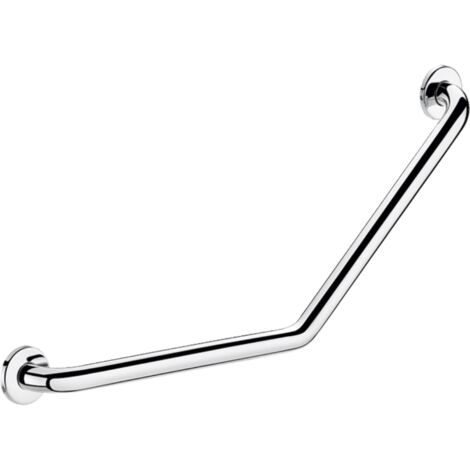 Delabie – Barre de maintien coudée 135° inox 304 – Longueur 680 mm – Diamètre 25 mm – Charge max 115 kg – Finition UltraPolish