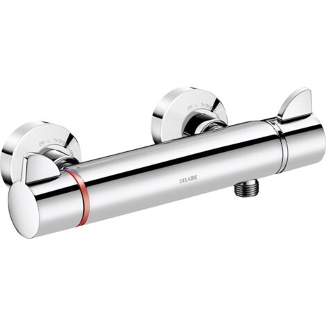 Delabie Brause-Thermostatarmatur SECURITHERM Securitouch, STOP/CHECK