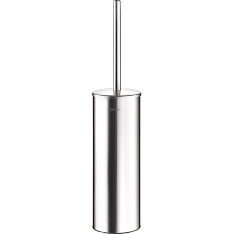 Delabie brosse pour WC. Support mural avec abattant en acier satiné