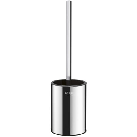 Delabie brosse pour WC. Support mural sans abattant. finition polie brillante
